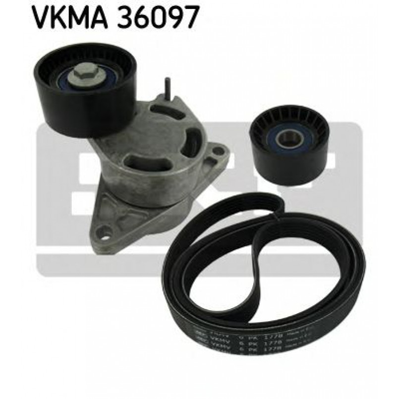 VKMA 36097 SKF Комплект доріжкового ремня